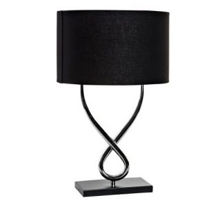 METAL fabric 41x41x66-stona lampa -crna/silver