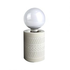 ETHNIC FOLK LAMPA CILINDAR BEŽ 8x11cm -6LCE139NT