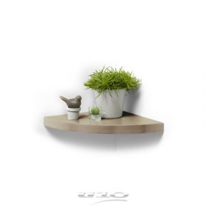 SANS polica za ugao od medijapana 25x25cm - wooden grey