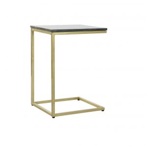 GLAM AUXILIARY stočić 40x46x65 - crno zlatni
