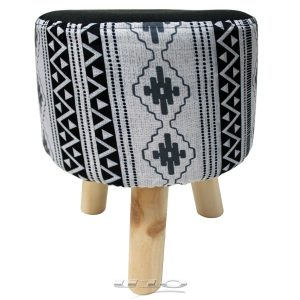 INCA tabure 32cm (h36) - crno bijeli