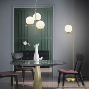 PURE visilica bras mat 40x150cm, 3x E14 · max. 28W