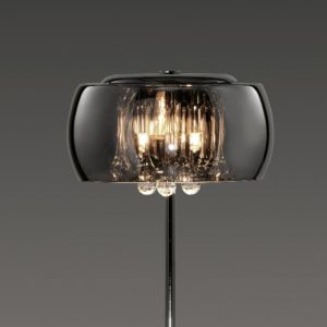 VAPORE stona lampa hrom/staklo 28x43cm, 3x G9 · max. 42W