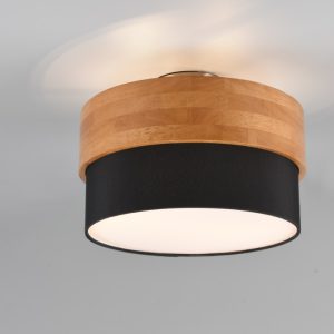 SEASONS plafonska lampa drvo/crna 30x22cm, 2x E14 · max. 40W