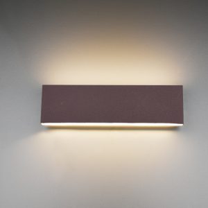 CONCHA zidna lampa rusty 28cm, 2x SMD, 6W · 2x 600lm, 3000K