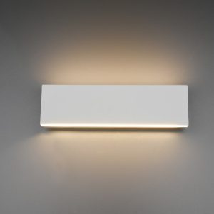 CONCHA zidna lampa bijela mat 28cm, 2x SMD, 6W
