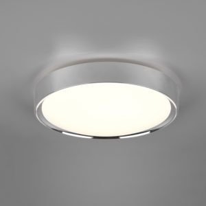 CLARIMO plafonska lampa hrom 33x9cm, 1x SMD LED, 18W