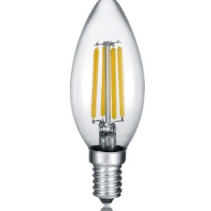 LED SIJALICA mala KERZE staklo/transp. E14 LED, 4W · 470lm, 2700K