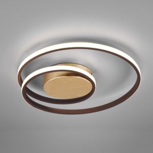 ZIBAL plafonska lampa rusty 39x7cm, 1x SMD, 22W · 1x 2500lm, 3000K
