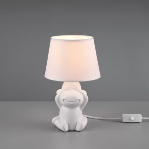 ABU stona lampa bijela mat 17x27cm, 1x E14 · max. 40W