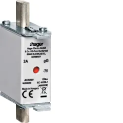 TOPLJIVI ULOŽAK NH000, GG, 80A, 500V IND HAGER - LNH0080M
