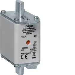 TOPLJIVI ULOŽAK NH00, GG, 160A, 500V IND HAGER - LNH0160M