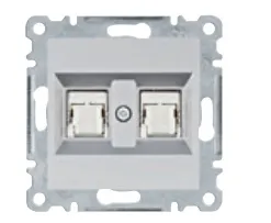 UTIČNICA, 2XRJ45, CAT.6 UTP, LUMINA, BIJ HAGER - WL2160