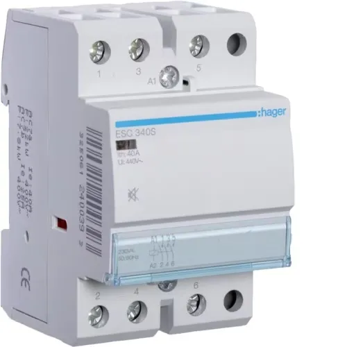 BEŠUMNI KONTAKTOR 40A,3K.O. 230V AC HAGER - ESC340S