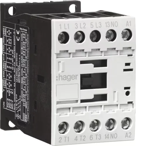 KONTAKTER 3P+1NO 9A 4kW AC-3 230VAC HAGER - EV00910C