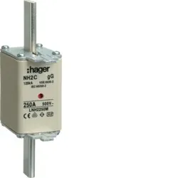 TOPLJIVI ULOŽAK NH2C, GG, 250A, 500V IND HAGER - LNH2250M