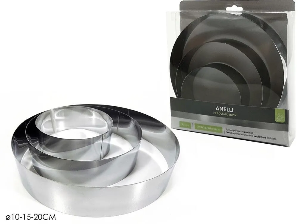 SET KALUPA ZA TORTU PRSTEN 3/1 10-15-20CM 594803