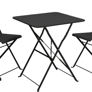 BAŠTENSKI SET SKLOPIVI BISTRO 3/1 BLACK