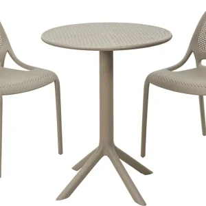 BISTRO SET PP 3/1 LIGHT GREY LF5000020